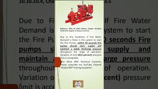 Firefighting Pumps l NFPA 20 l Fire Pump Starting Requirements shortsfeed shortsvideo shorts mep [upl. by Flower]