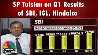 SP Tulsian on Q1 Results of SBI IGL GAIL Hindalco United Breweries Voltas amp More [upl. by Adnalram]