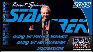 Brent Spiners Hilarious Sir Patrick Stewart Impression [upl. by Moguel62]