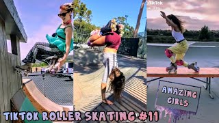 TikTok Roller Skating vol11  Amazing Girls At Skatepark [upl. by Enovaj134]