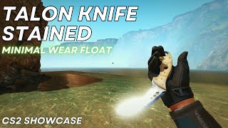 Talon Knife Stained Minimal Wear  CS2 Skin Showcase 784 [upl. by Fabe435]