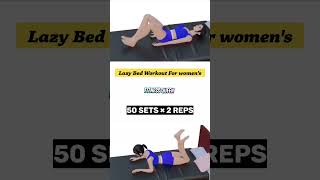 Lazy bed workout for womens weightlossworkout reducefat losefatathome weightlossexercise befit [upl. by Aitnauq]