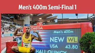 WATCH Mens 400m semifinal 1 List amp Stats  Paris 2024 Olympics [upl. by Layne]