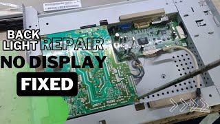 Dell 19 inch Lcd Backlight Off Before Some Second No Display Solution  Backlight Repair lcd repair [upl. by Ah]