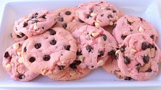 How To Make Strawberry Cookies  Simply Bakings [upl. by Atteirneh695]