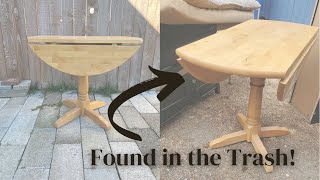 Curbside Furniture Flip  Drop Leaf Table Makeover [upl. by Yhtir576]