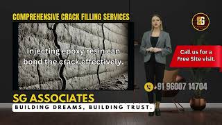 How to identify and Repair Vertical Cracks crackfilling crackrepairservices kumbakonam [upl. by Vigor]