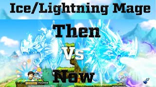 Maplestory Old VS New Showcase Part 1 IceLightning Mage 1st4th Job Revamp [upl. by Solracsiul]