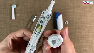 Bên trong bàn chải đánh răng Braun OralB Professional Care Electric Toothbrush 3756 Look Inside [upl. by Udele349]