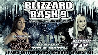 APW womans championship Reka Tehaka vs former TNA Knockouts Champion SeinnaAK47 Allysin Kay [upl. by Tenahs]