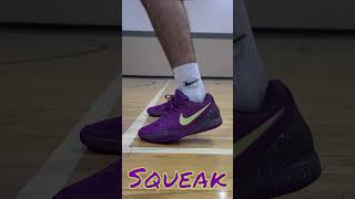 Nike Ja 2 Squeak shorts basketball sneakers nike jamorant traction squeaky grippy nikeja2 [upl. by Aitram]