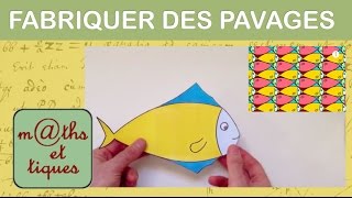 Pour Pâques  Construire des pavages à laide dune enveloppe lapin et poisson [upl. by Eizle]