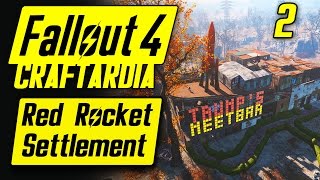 Fallout 4 Red Rocket Settlement 2  Base Building Timelapse  Fallout 4 Settlement Building PC [upl. by Tallou]