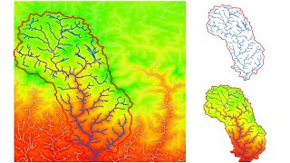 Watershed Delineation in ArcGIS  How to create Drainage Map [upl. by Whetstone]