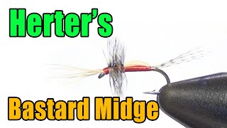 Herters Bastard Midge Dry Fly Tying Instructions [upl. by Beaumont]