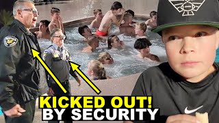 ENTIRE FOOTBALL TEAM KICKED OUT OF HOTEL POOL 🏈😱 USA INVITATIONAL DAY 1 [upl. by Byrle]