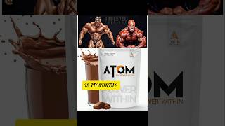 Atom as it is whey protein reviewCheapest whey proteinfake or OriginalSunny Baghla ytshorts [upl. by Atiluj810]