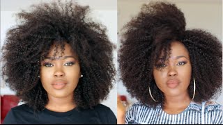 DIY Quick amp Easy quotNo Sewquot Versatile Carefree Afro Wig [upl. by Mosa]