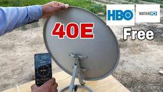 How To Set 40E Express Satellite Latest Update 2024 HBO Watan HD Free [upl. by Constantine]