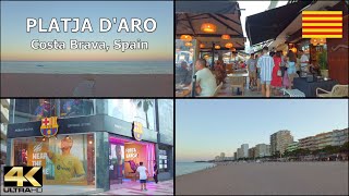 Platja dAro 🇪🇸 Costa Brava Catalonia Spain 4K Walk [upl. by Ennovyhc180]