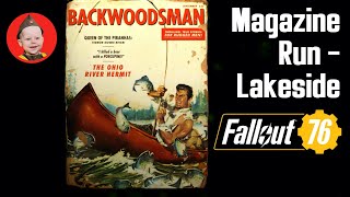 Fallout 76 Magazine Run 1 Summersville Lakeside Locations PS4 gameplay Episode 122 [upl. by Merv]