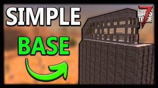 Quick Yet Effective Horde Night BASE in 7 Days To Die 10 [upl. by Billmyre]