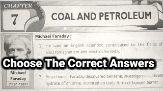 8th class  Physics  7Coal And Petroleum lesson  Choose The Correct Answers  8th class physics [upl. by Hayyim]