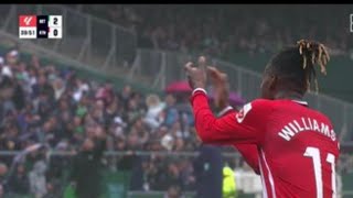 Tarjeta roja Nico Williams Real Betis vs Athletic Club 21 Todos los goles y resumen ampliado [upl. by Kirit]