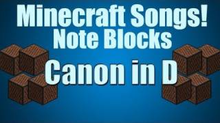 Minecraft Song Note Blocks quotCanon in Dquot [upl. by Greeley]