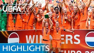 Womens EURO final highlights Netherlands v Denmark [upl. by Roderic62]