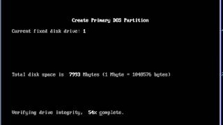 how to use fdisk command in dos Tutorial explained in English [upl. by Mundford671]