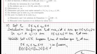 Terminale S exercice 18 Très important fonction dérivation suite convergente limite  type bac [upl. by Zebadiah]