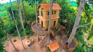 Make Wild Grapes Wine After Finished Build Greatness King Tree House By Ancient Skills [upl. by Buke]