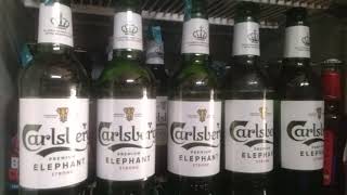 Carlsberg Elephant beer 650ml price 165Alcohol8West bangal India 2024 [upl. by Loring]