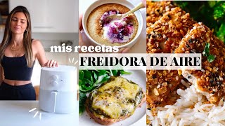 RECETAS CON FREIDORA DE AIRE  Veganas amp Fáciles [upl. by Nnaitsirk798]