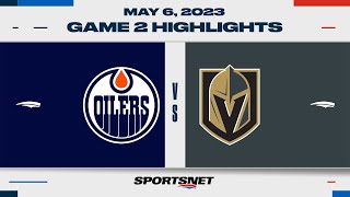 NHL Game 2 Highlights  Oilers vs Golden Knights  May 6 2023 [upl. by O'Toole]