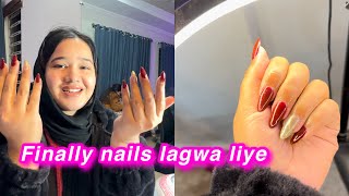 Finally nails lagwa liye  village jany ki packing hogyi  sitara yaseen vlog [upl. by Arne]