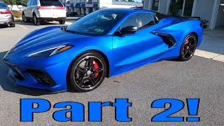 Brand New Elkhart Blue C8 Convertible Corvette Perfect And Protect Part 2 [upl. by Littman]