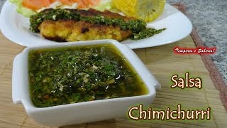 SALSA CHIMICHURRI la original  receta en español molho chimichurri subtitulos em português [upl. by Thibaud]