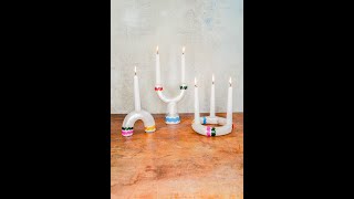 Make Your Own Festive Candle Holders 🕯 Home Pottery DIY [upl. by Martell535]