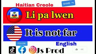 Haitian Creole To English 🇭🇹🇺🇸 class 169 [upl. by Iatnohs]