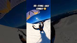 Is this the most fun sport Speedriding Paraglding with ski😎 [upl. by Hutton]