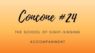 Concone 24 Accompaniment [upl. by Jorry]