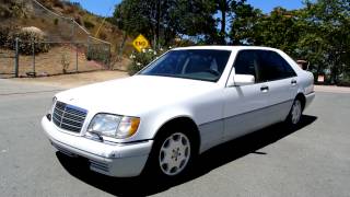 1995 2 Owner Mercedes Benz S500 White S 500 W150 50L 8cyl 166K Miles Big Body Saloon [upl. by Tannie]