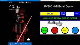 Allen Bradley Rockwell Panelview 800 PV800 email demo [upl. by Nad]