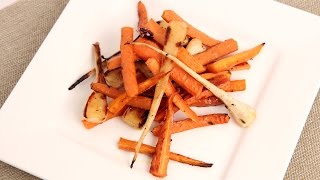 Honey amp Thyme Roasted Carrots amp Parsnips Recipe  Laura in the Kitchen Episode 852 [upl. by Okihsoy]