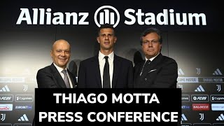 Thiago Motta press conferencegreat news coming our way my paesans [upl. by Libys]