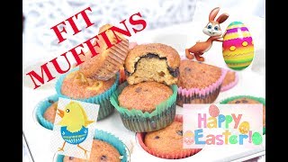 FIT MUFFINS FOR EASTER  Szybkie i proste babeczki na Wielkanoc [upl. by Arracahs]