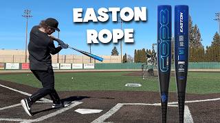 Hitting with the EASTON ROPE  BBCOR Baseball Bat Review [upl. by Towland]