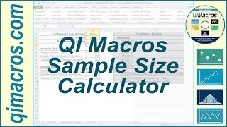 Calculate Sample Sizes for Attribute and Variable Data in Excel with the QI Macros [upl. by Nnylyahs]